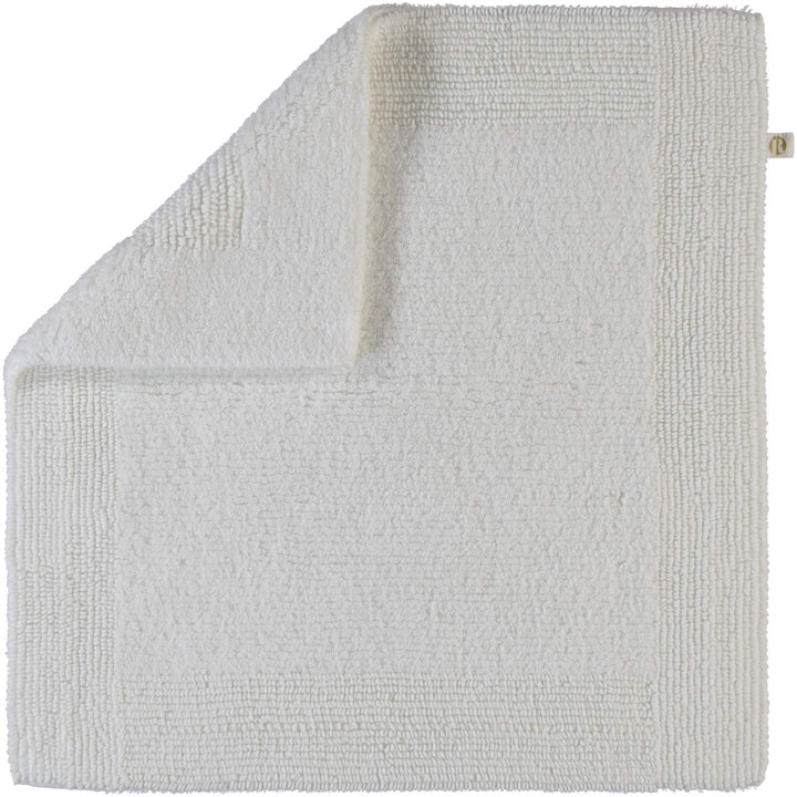 RHOMTUFT Prestige Badvorleger, 100% Baumwolle, 01 Weiss, 60 x 60 cm, WC-Vorleger ohne Passform 60 x