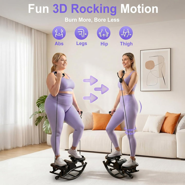 Upgraded Rock Stepper für Zuhause, Seitliche Bewegung Home Twist Stepper Side Steppers Leiser Gelenk