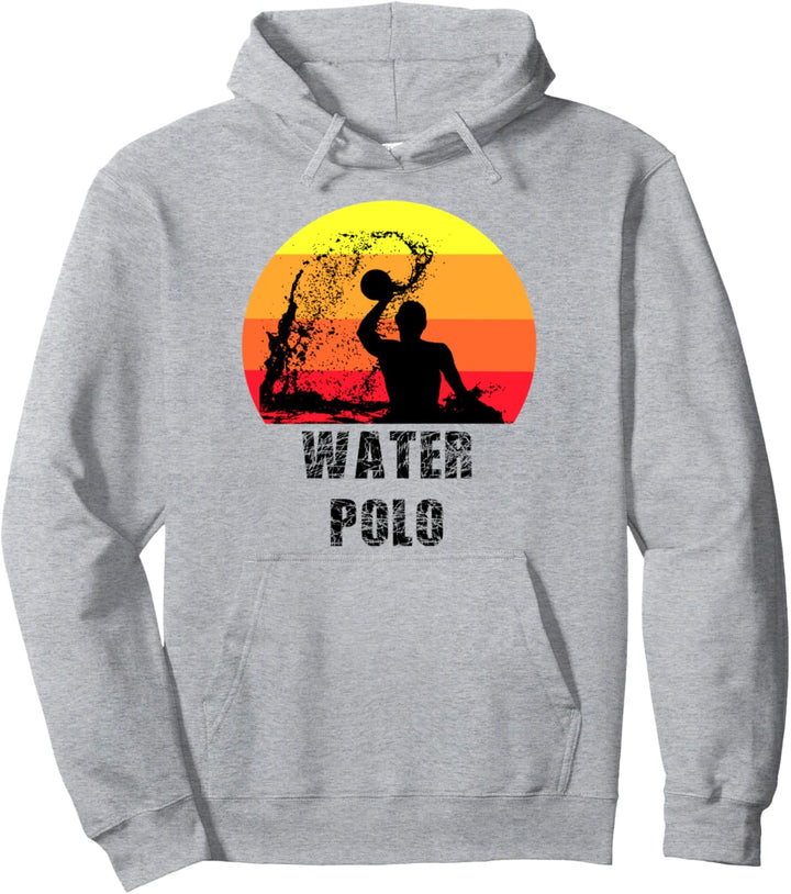 Wasserball Spieler Silhouette | Water Polo Pullover Hoodie