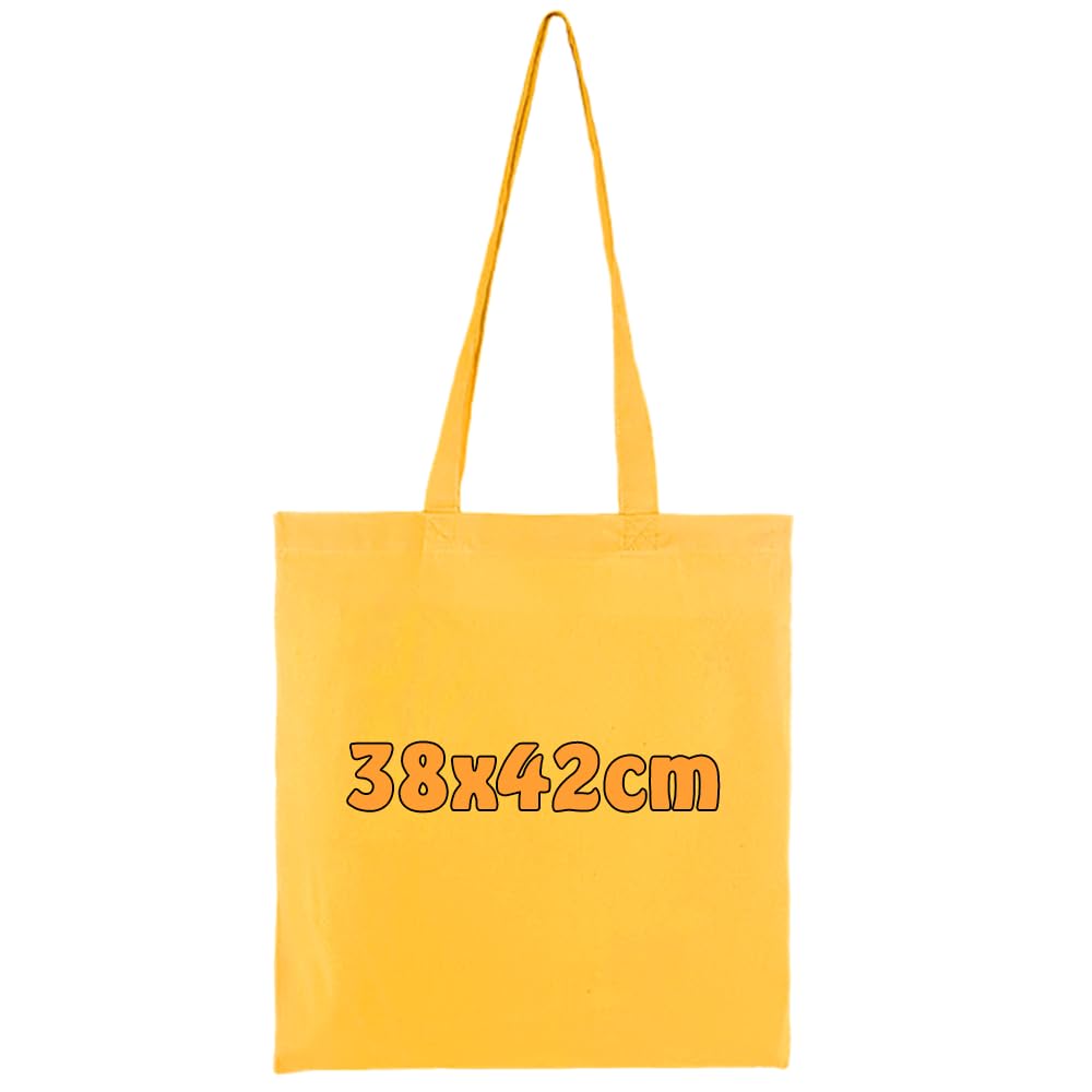 Cottonbagjoe (10, 25, 100, 250 Pack Baumwolltasche zum Bemalen | mit Zwei Langen Henkeln | 38x42cm |