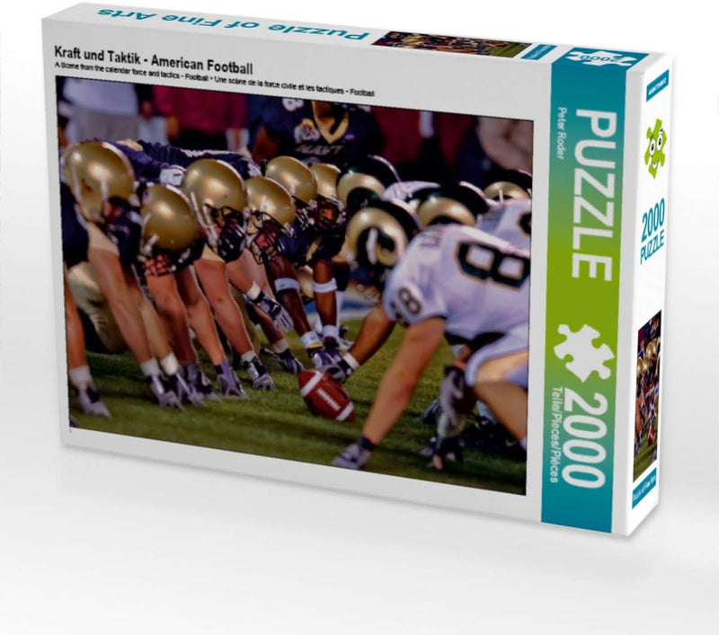 CALVENDO Puzzle Kraft und Taktik - American Football 2000 Teile Lege-Grösse 90 x 67 cm Foto-Puzzle B