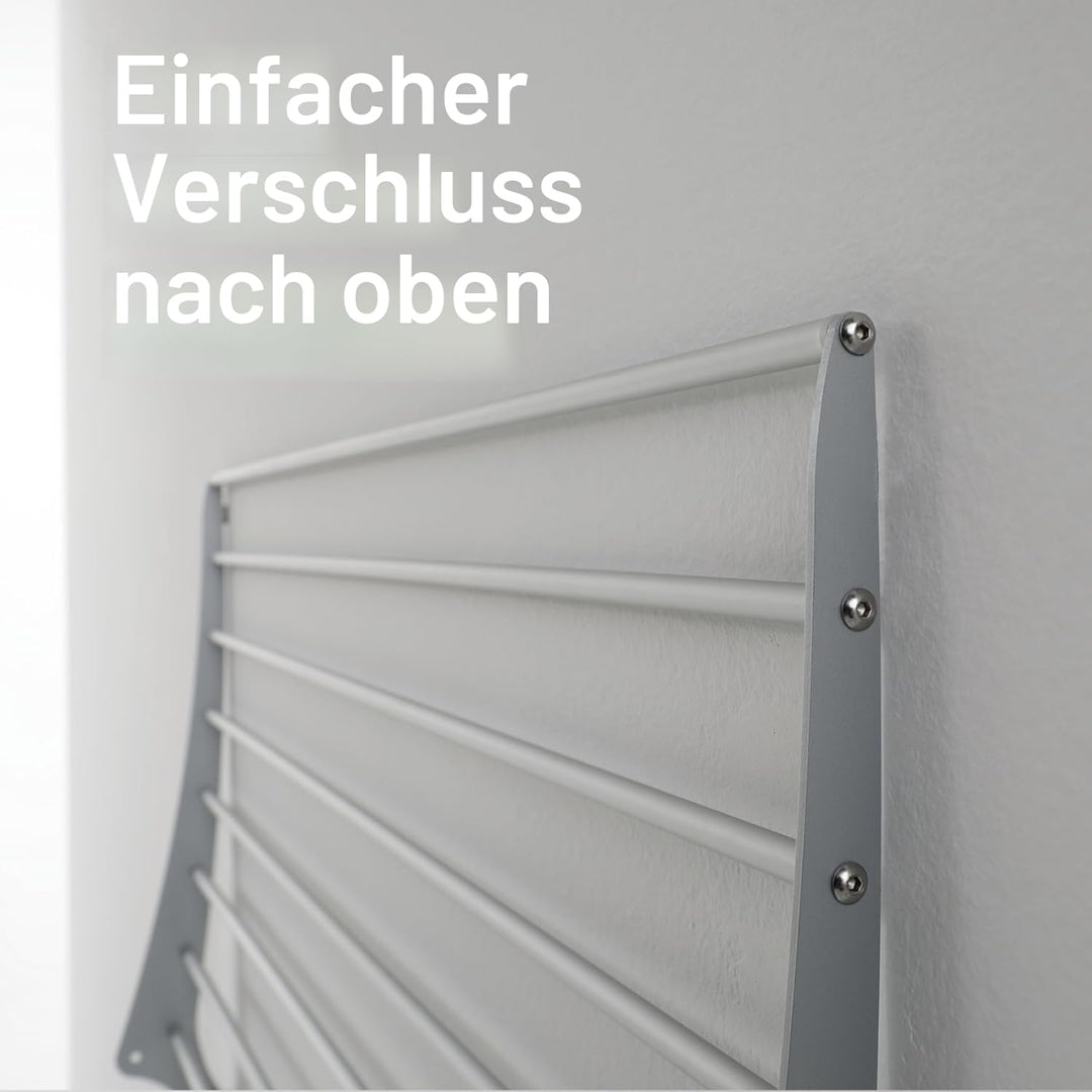 Foxydry Fold Wäscheständer für die Wand, vertikaler Wäscheständer für den Innen- und Aussenbereich a