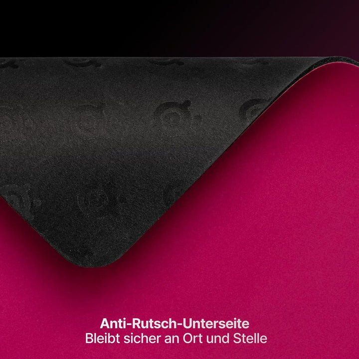 SteelSeries QcK Heavy Gaming Mousepad - Thicker, Non-Slip Silicone Rubber Base, Peak Tracking, Optim