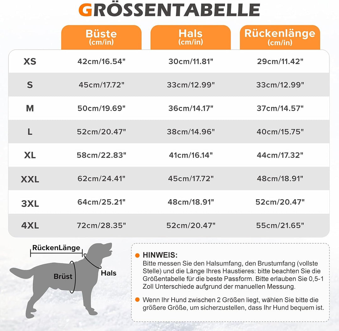 Hundemantel Hundejacke Wintermantel für Grosse Hunde, Hundemantel Winter mit Geschirr, Hunde Winterm
