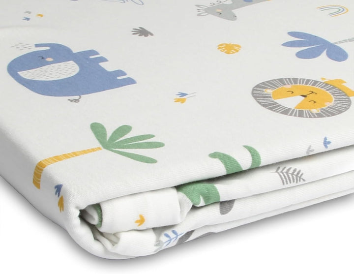 schlummersack Kinder Bettwäsche Set 100x135 Dschungel aus 100% Baumwolle, Wendbar, mit Reissverschlu