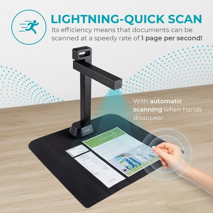 IRIScan Desk Pro. Buchscanner LED, OCR Dokumentenscanner 21MP Kamera Visualizer -v6PRO: PDF-Editor,