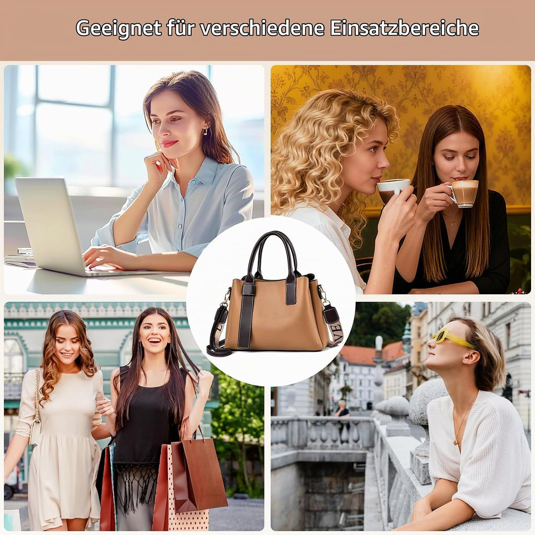 NICOLE &amp; DORIS Elegante Handtasche für Frauen Umhängetasche mit Mehreren Taschen Süsse Schultertasch
