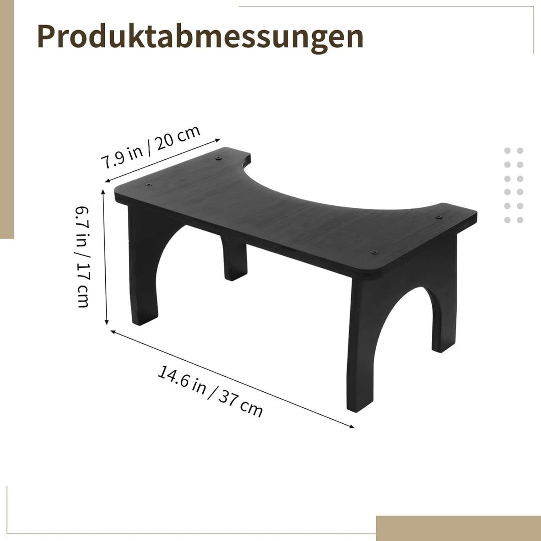 Holz-Toilettenhocker, Holz-Toilettenhocker für Erwachsene, ergonomischer 35°-Hocktoilettensitz, Bequ