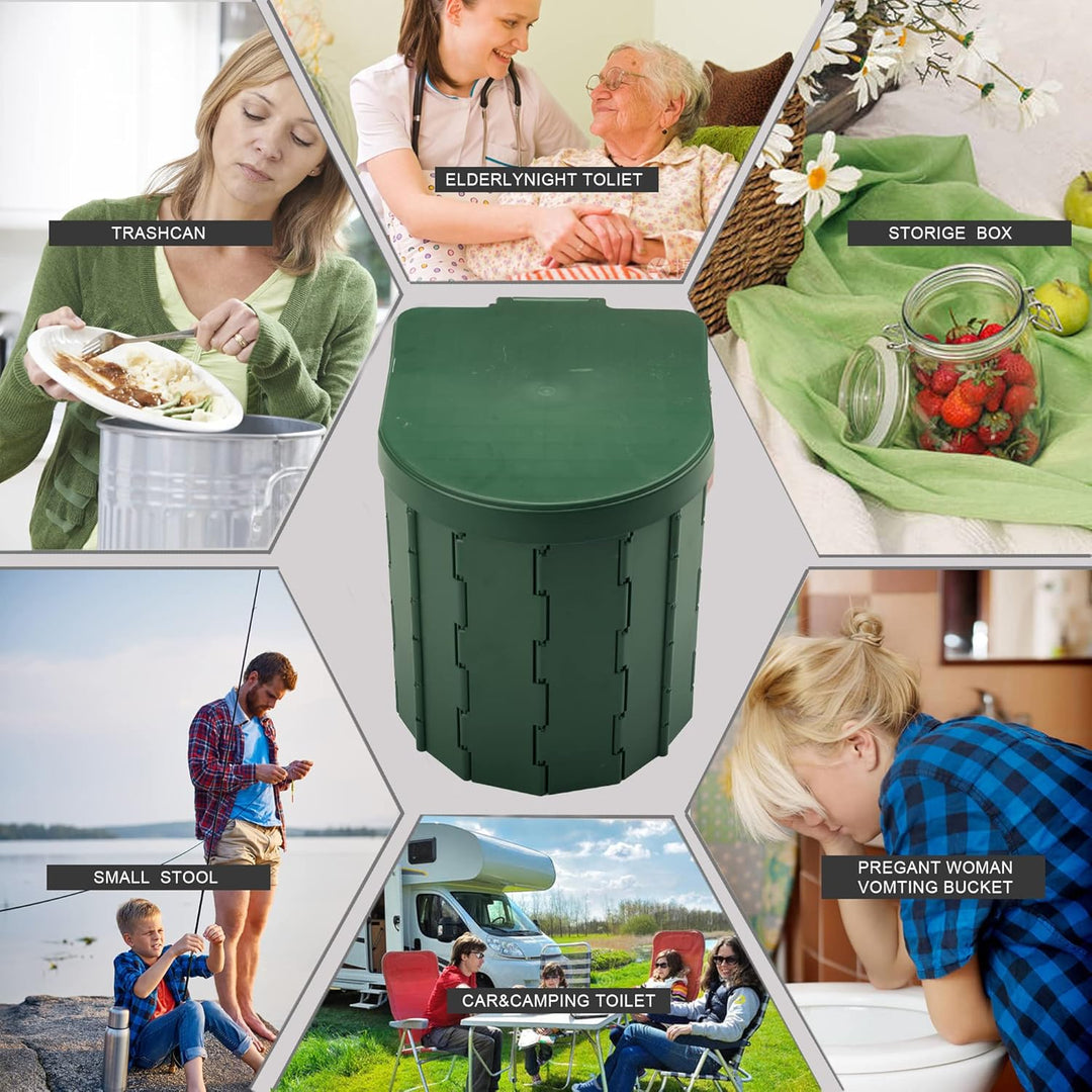 KINSPORY Campingtoilette, Mobile Toilette, Trenntoilette, Tragbare Toilette für Draussen oder Drinne
