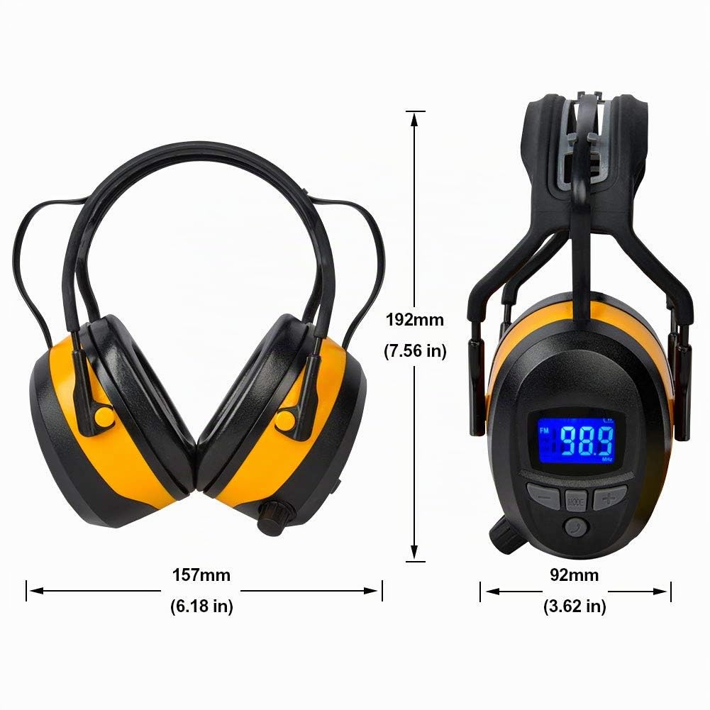 Gardtech Gehörschutz, Kapselgehörschutz mit Radio/Bluetooth/FM, Sicherheits-Ohrenschützer mit NRR 29