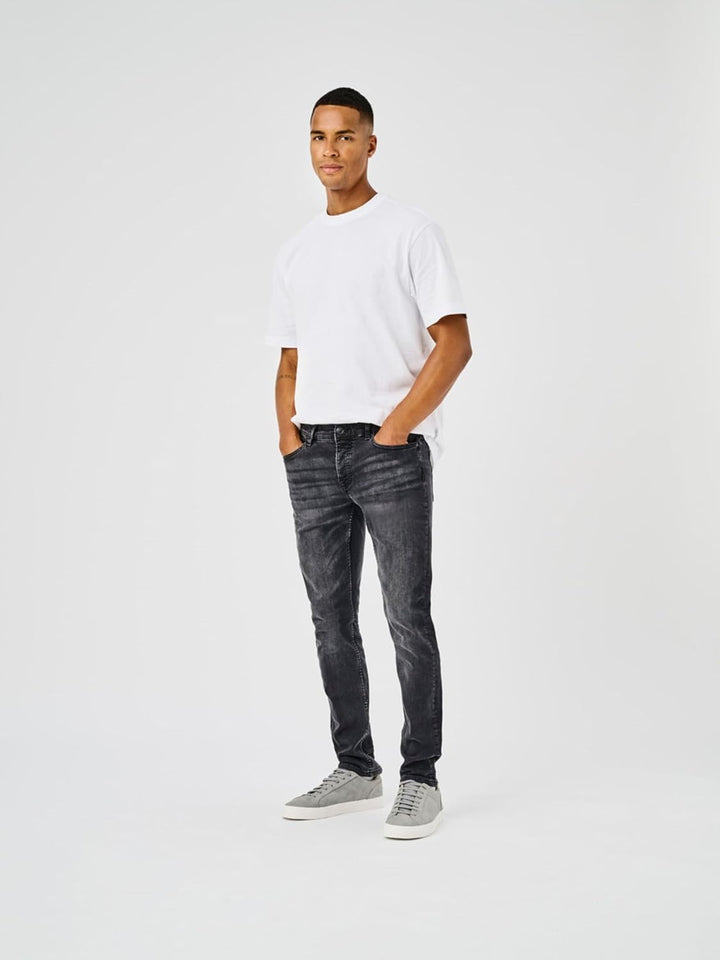 Only & Sons Male Slim Fit Jeans ONSLOOM Mid Rise Slim Fit Jeans 28W / 30L Black Denim