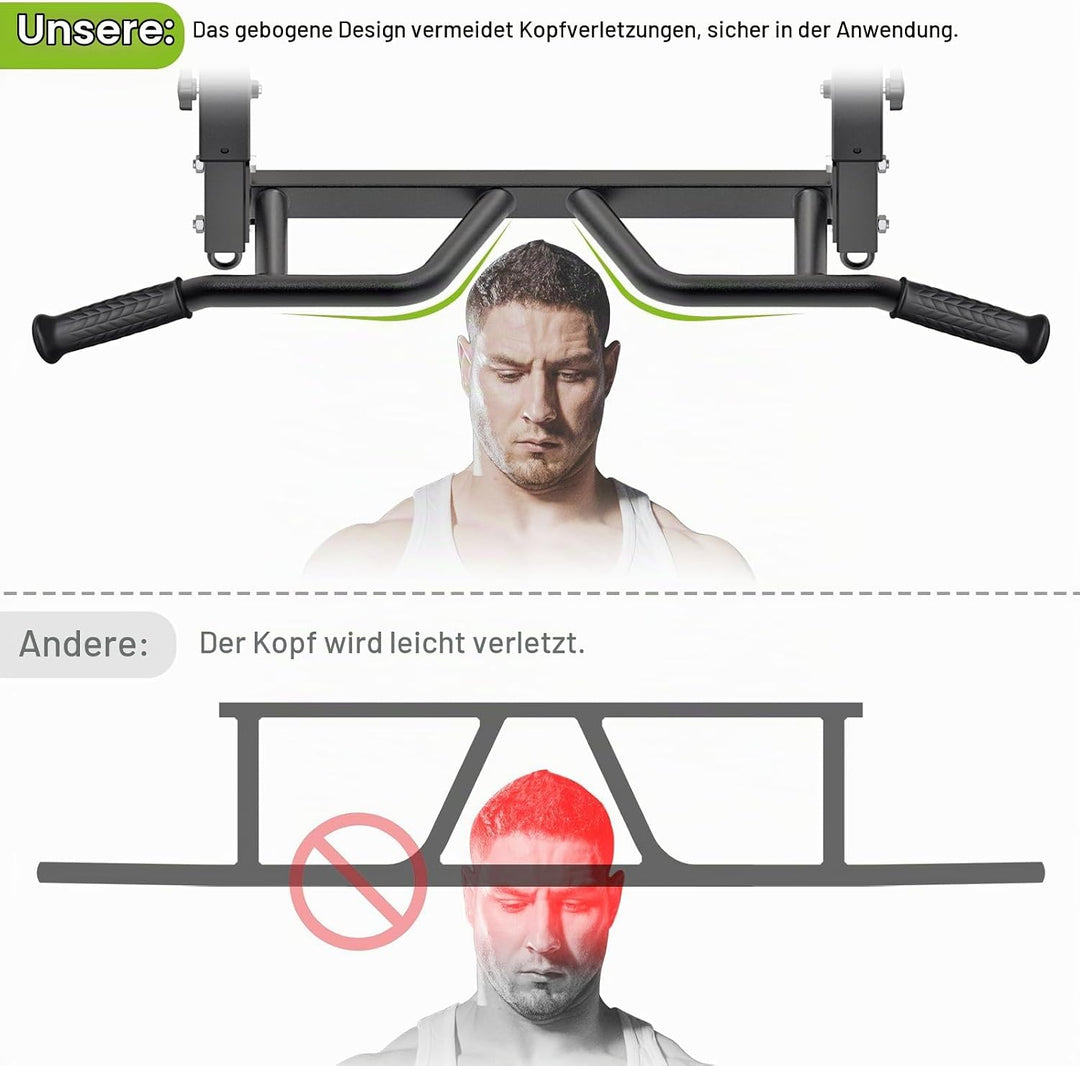 SELEWARE Klimzugststange Wand Klimmzugstange Decke -Pull Up Bar Klimmzugstange zur Deckenmontage, ve