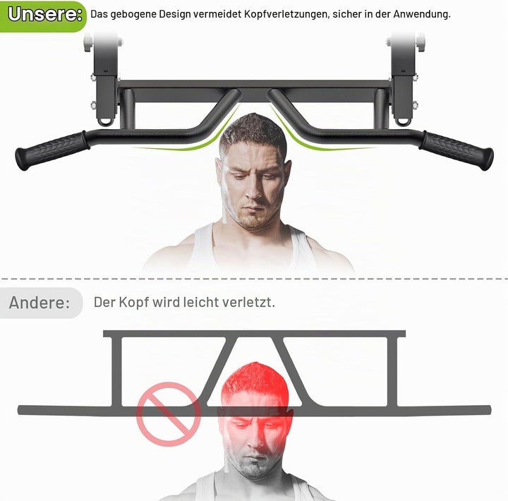 SELEWARE Klimzugststange Wand Klimmzugstange Decke -Pull Up Bar Klimmzugstange zur Deckenmontage, ve