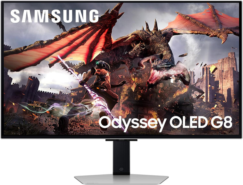 Samsung Odyssey G80SD OLED Gaming Monitor, 32 Zoll, 4K AI Upscaling, UHD Bildschirm, 3.840 x 2.160,