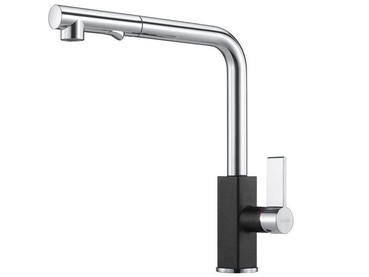 Franke MARIS PULL-OUT SPRAY 115.0392.382 Küchenbatterie verchromt/onyx, Verchromt/Onyx