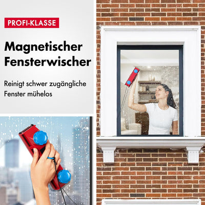 Tyroler Fensterreiniger mit regulierbarer Magnetkraft The Glider D-3 AFC | Fensterputzen leicht gema