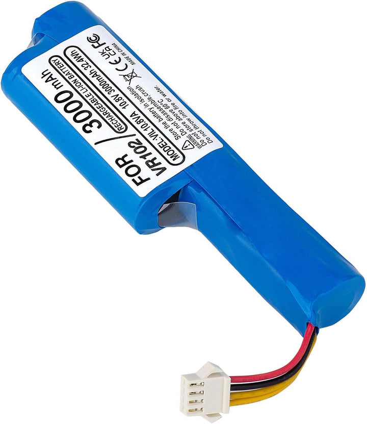 3000mAh 10,8V Li-Ion Akku kompatibel mit Vileda VR 102, VR One, VR 201 PetPro, VR 303 Saugroboter, E