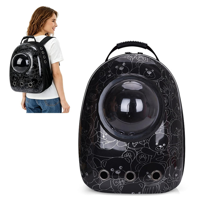 PETCUTE Hunderucksack,Atmungsaktive Hundetasche Haustier Hunde für Kleine Katzen Hunde,Raumkapsel Ha