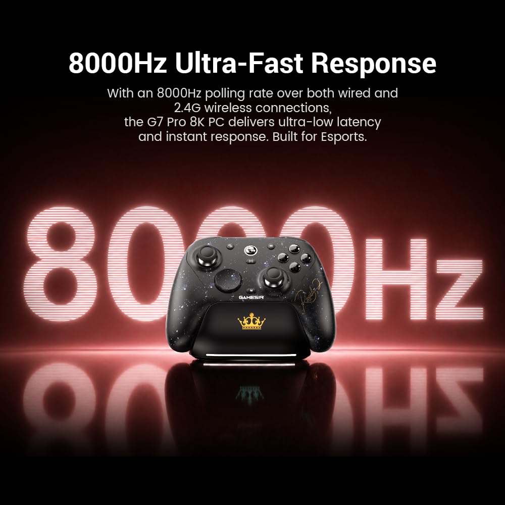 GameSir G7 Pro 8K PC Gaming Controller kabellos 8000Hz, TMR Sticks, Royal2