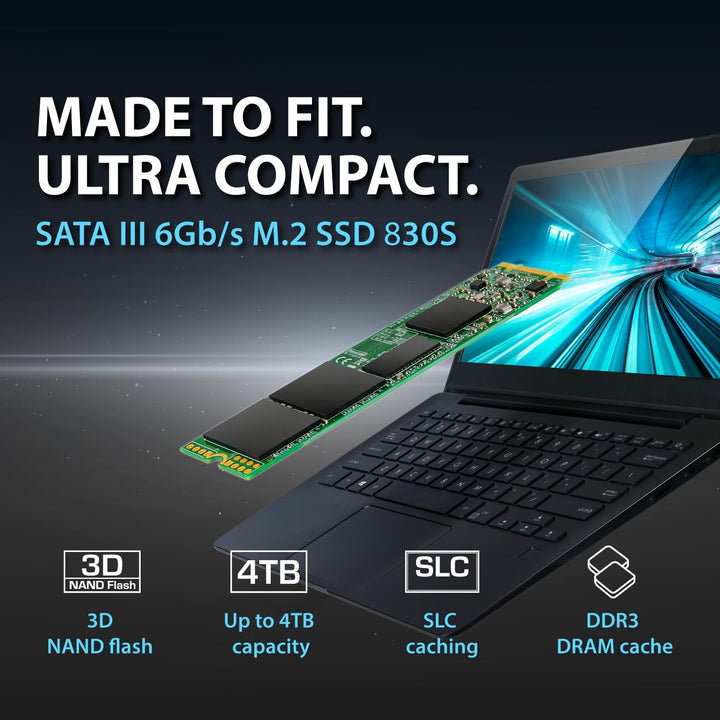 Transcend 1TB SATA III 6GB/S MTS830S 80 mm m.2 SSD 830S SSD TS1TMTS830S 1TB 80 mm, 1TB 80 mm