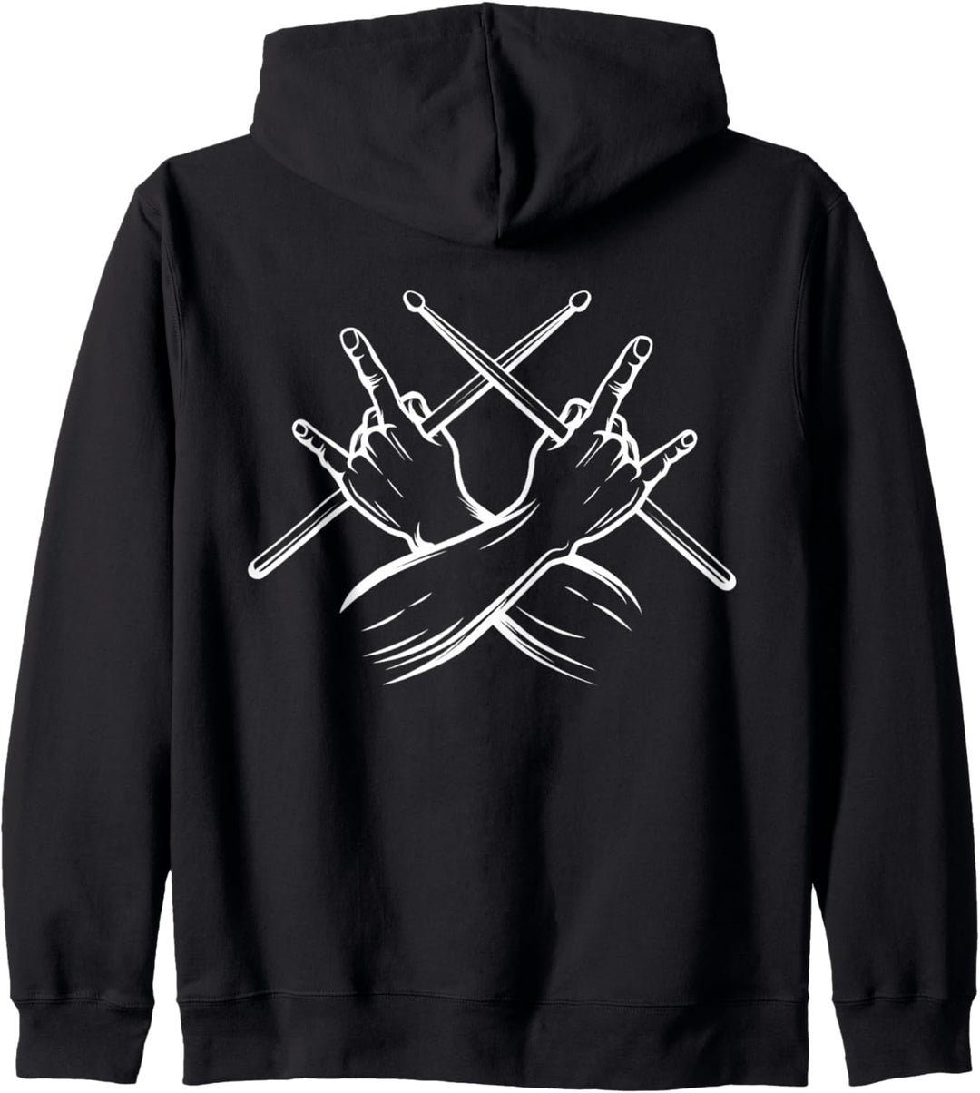 Schlagzeug Drummer Drumsticks Rock Schlagzeuger Kapuzenjacke