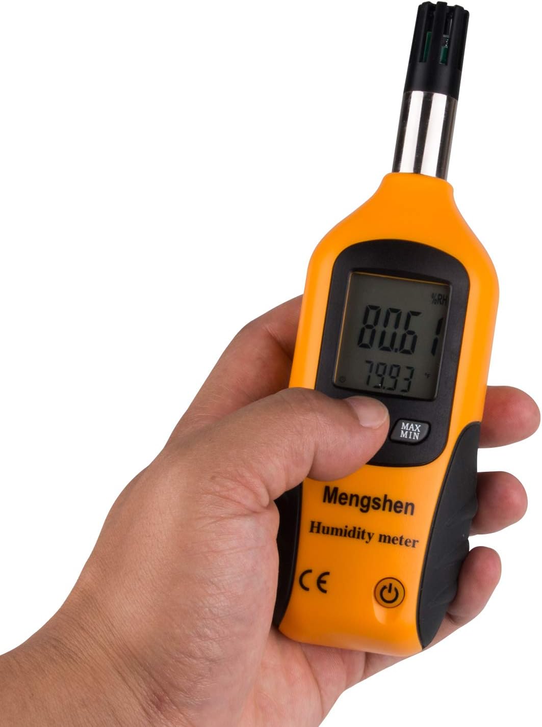 Mengshen Digitales Temperatur- Und Luftfeuchtigkeitsmessgerät Mit Taupunkt Und Feuchtkugeltemperatur