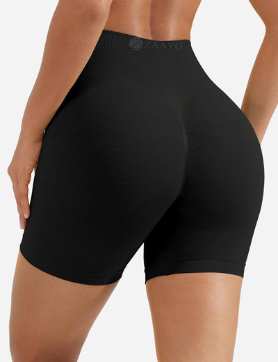 ZAAYO Scrunch Butt Sportshorts F¨¹r Damen Push Up Booty Nahtlos Biker Yoga Fitness Gym Shorts Scrunc