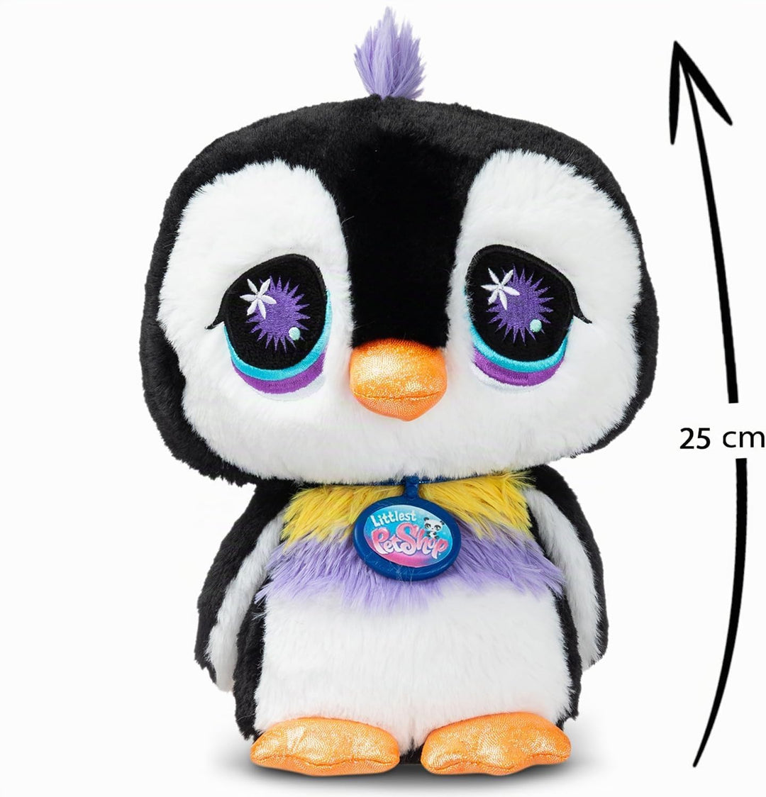 Littlest Pet Shop - Plüschpinguin 25 cm - Littlest Pet Shop LPS Deluxe Pinguin – Niedliche Plüschtie