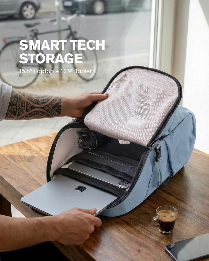 Tolaccea Reiserucksack Handgepäck Flugzeug 30L - Business Rucksack mit 15,6 Zoll Laptopfach, Arbeits