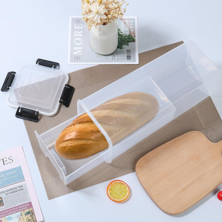 Brotkasten,Brotaufbewahrungsbehälter Laibbrotbehälter,BPA freier Sandwichbrotspender aus Kunststoff