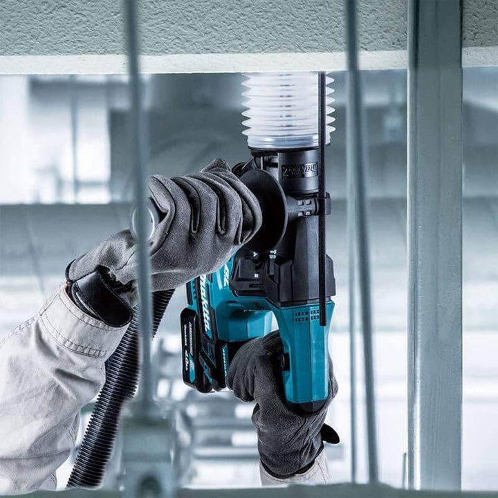 Makita HR166DSMJ Akku-Bohrhammer für SDS-PLUS 10,8 V / 4,0 Ah, 2 Akkus + Ladegerät im MAKPAC Petrol