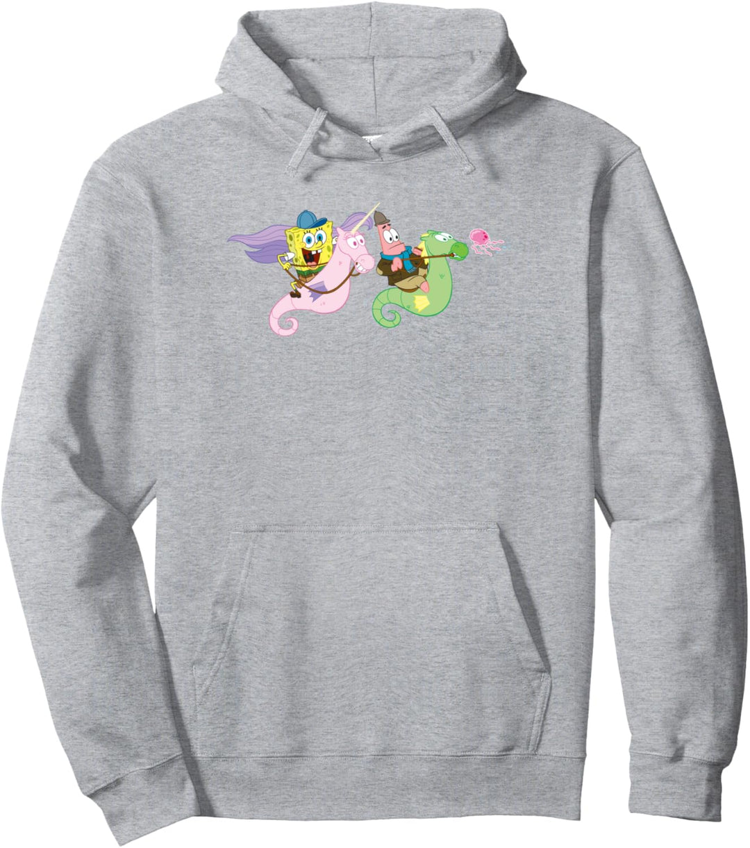SpongeBob SquarePants And Patrick Seahorse Riders Pullover Hoodie