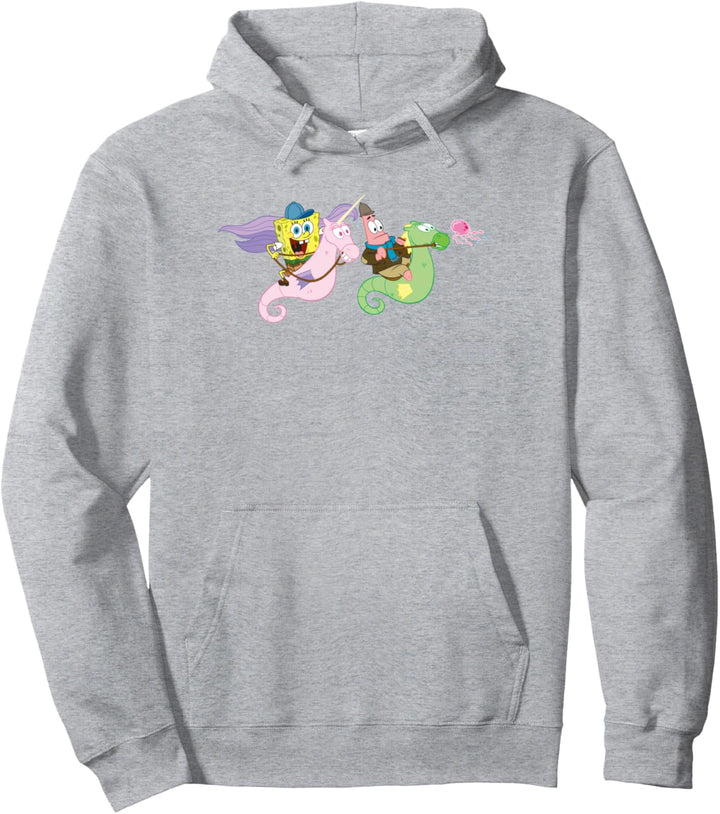 SpongeBob SquarePants And Patrick Seahorse Riders Pullover Hoodie