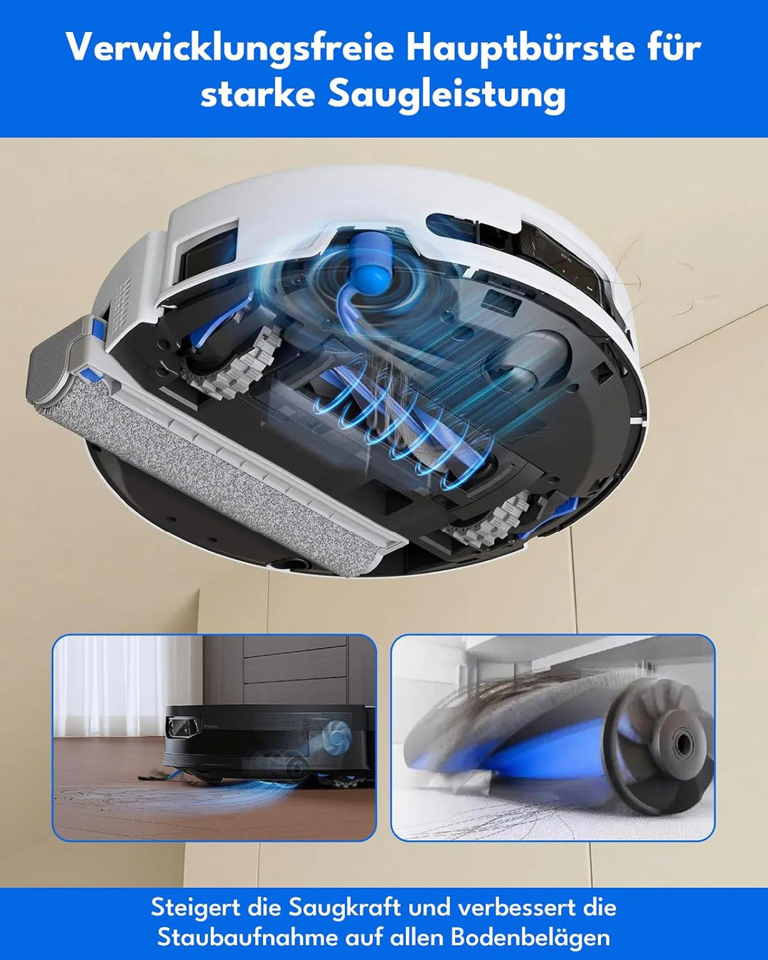 23 Stk. Zubehörsets für ECOVACS DEEBOT T90 OMNI/T90 PRO OMNI/X12 Pro Omni Saugroboter: 1 Hauptbürste