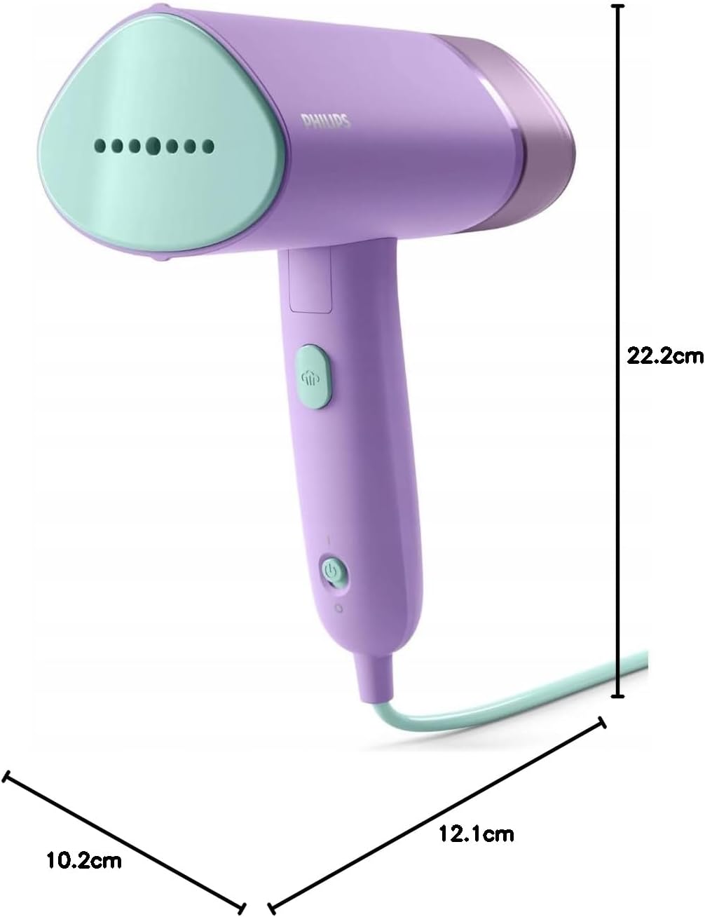 Philips 3000-Serie Tragbarer Dampfglätter - 1000 W, Dampfleistung 20 g/min, 100ml Wassertank, Kein B