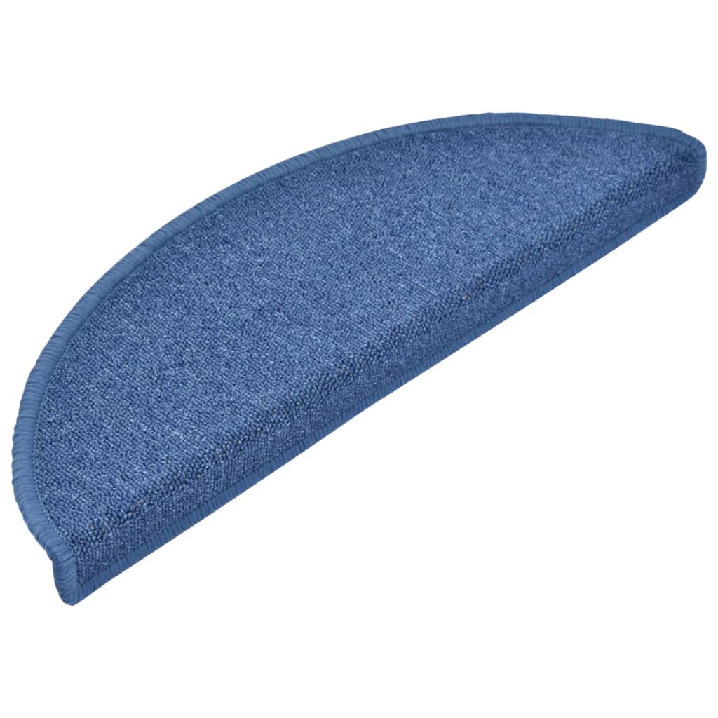 15 STK. Treppenmatten Blau 65x24x4 cm Treppenstufen Matten Modern Stufenteppich Treppenstufen Antiru