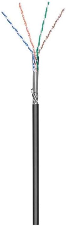 Goobay 57296 CAT 5e Outdoor Netzwerkkabel, SF/UTP, Schwarz