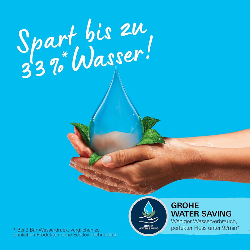 GROHE Vitalio Start 110 - Brausestangenset (wassersparend, 2 Strahlarten, Brausestange 900mm, Brause