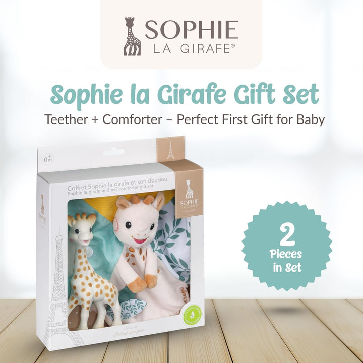 Vulli Sophie die Giraffe und ihr Kuscheltier – Babyspielzeug 0 Monate + – Naturkautschuk und sensori