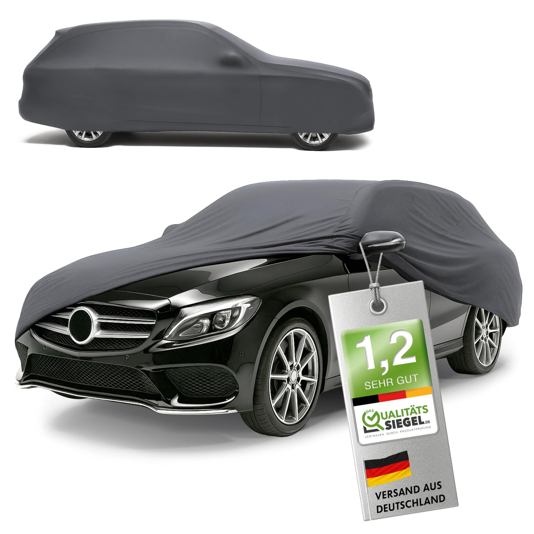 Walser Premium Abdeckung Auto Indoor Stretch Plus Qualitätssieger Sehr Gut* Autoabdeckung Winter Aut