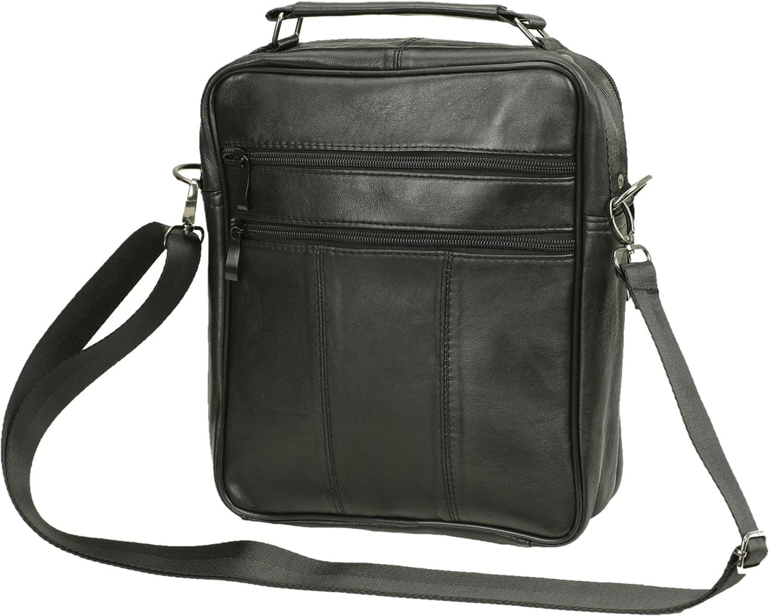 Echt Leder Herren Arbeitstasche Umhängetasche Herrentasche Schultertasche Messenger Flugbegleiter in