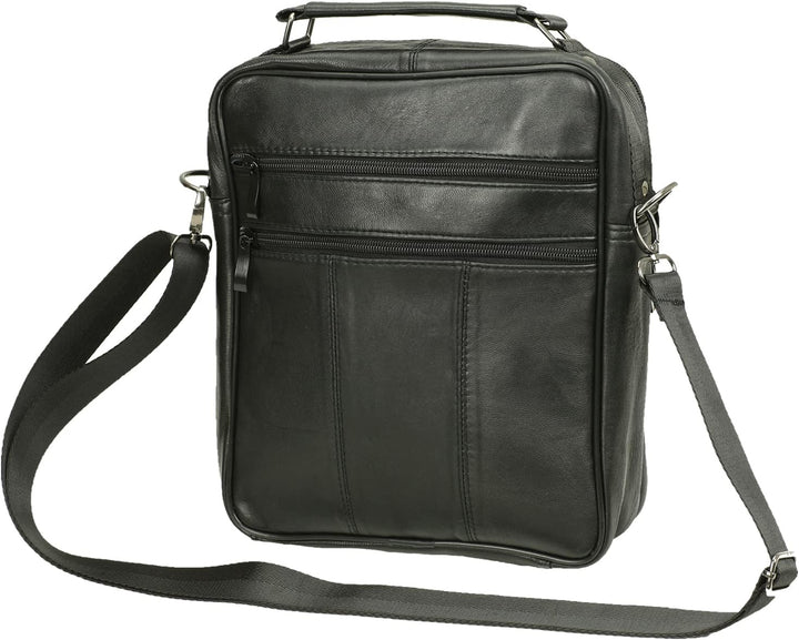 Echt Leder Herren Arbeitstasche Umhängetasche Herrentasche Schultertasche Messenger Flugbegleiter in