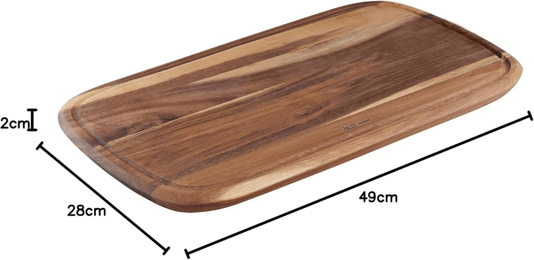 Jamie Oliver by Tefal K26810 Schneidebrett Gr. L | 49 x 28 x 2,2 cm | Akazienholz | FSC-zertifiziert