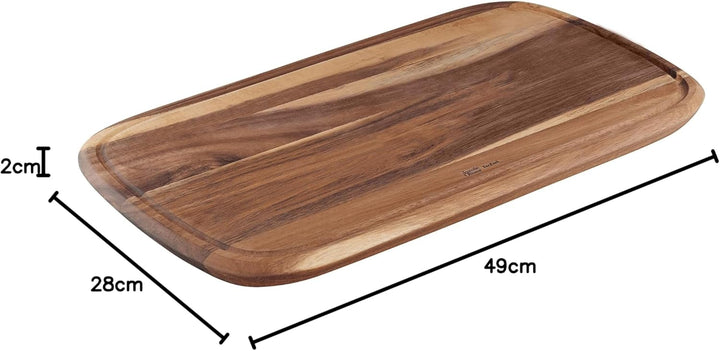 Jamie Oliver by Tefal K26810 Schneidebrett Gr. L | 49 x 28 x 2,2 cm | Akazienholz | FSC-zertifiziert
