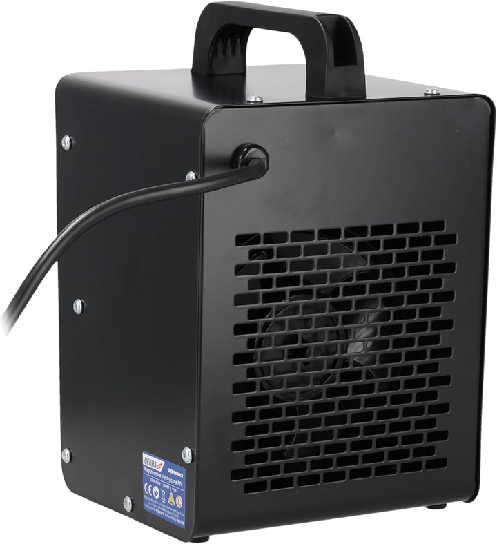 DEDRA Elektrische Heizung Heizfläche 20 m² – Quadratische 2,0 kW, keramisch PTC-Heizelement, für gut
