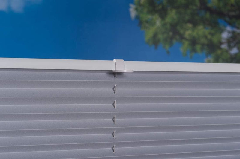 K-home Klemmfix-Plissee Palma Grau 70 x 210 cm +++Verdunklung+++ 70 x 210 cm Grau, 70 x 210 cm Grau
