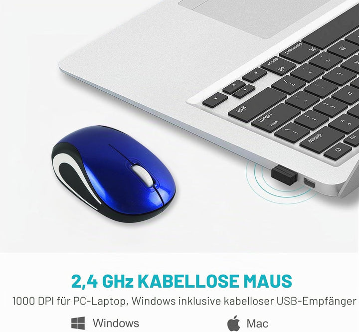 Kabellose Maus Niedliche Mini-Computermaus Kleine Grösse Tasche Tragbare Kompakte Reise USB Optische