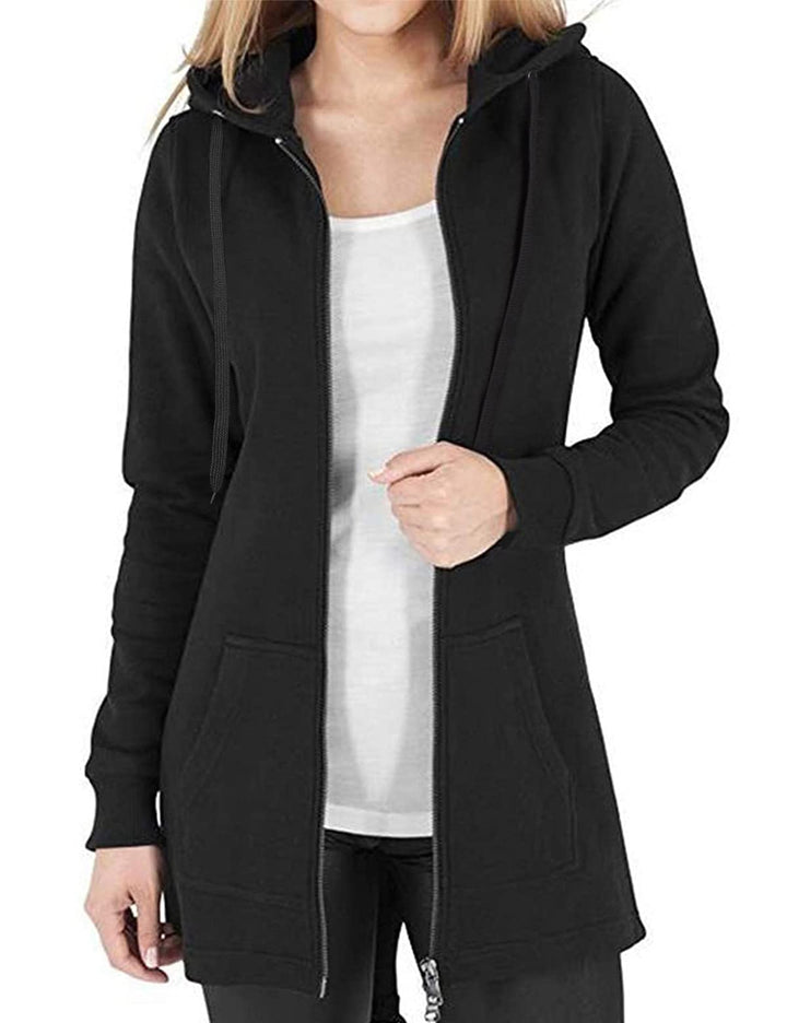 CMTOP Damen Sweatjacke Hoodie Kapuzenpullover mit Zipper Sweatshirt Jacke Langarm Pullover Kapuzenpu