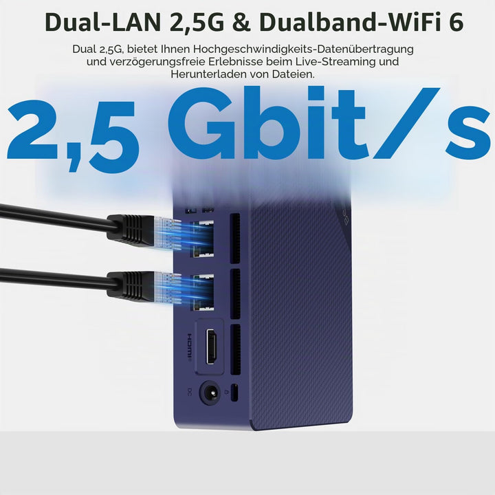 Beelink Mini S13 Mini PC, Intel Twin Lake-N150(bis zu 3.6GHz), 16GB DDR4 RAM 500GB M.2 SSD, Desktop