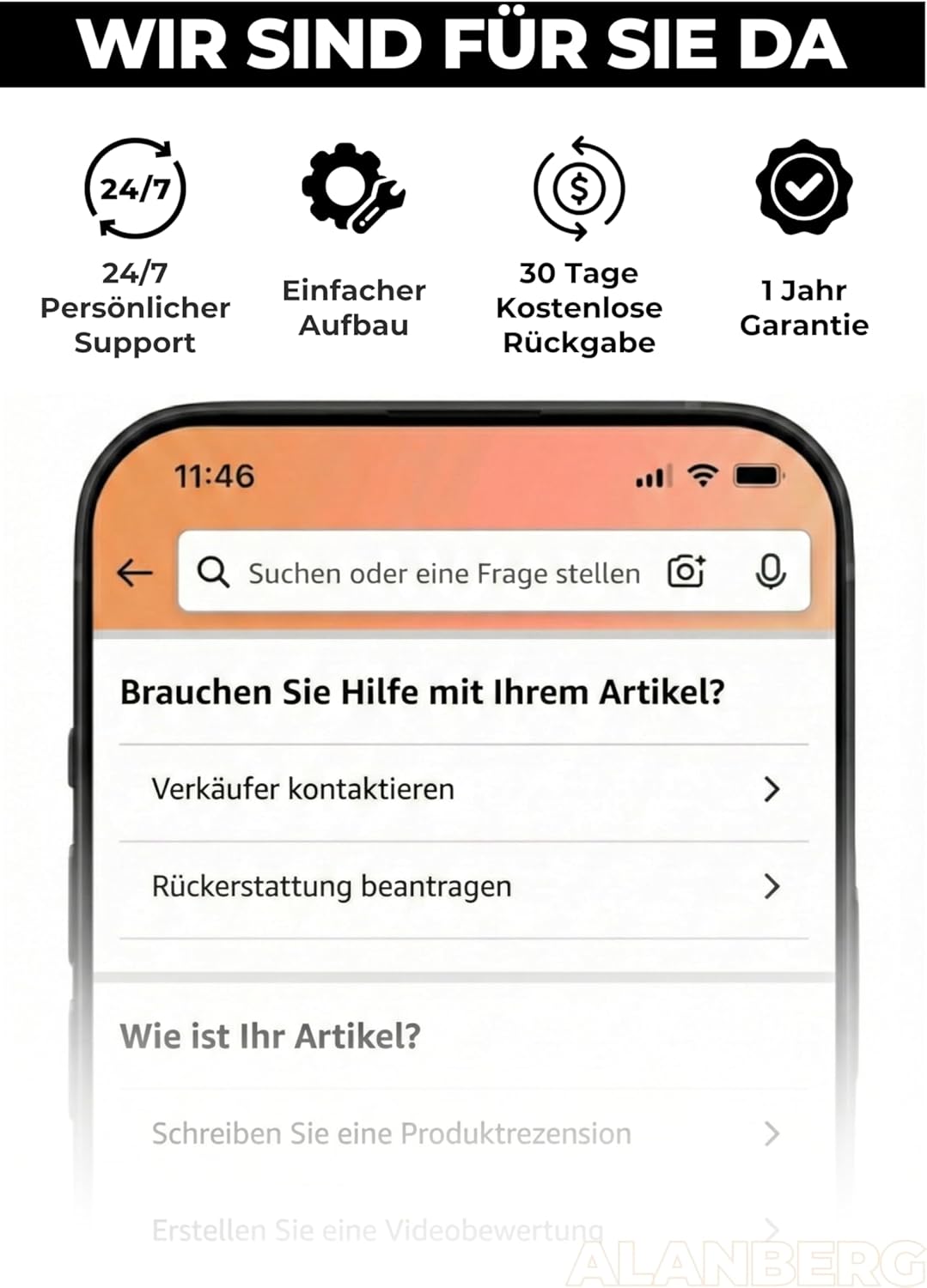 Wischmopp Set mit Eimer, 2-Kammer-System & 2 Mikrofaser-Pads, Flachmopp Bodenwischer mit Edelstahlst